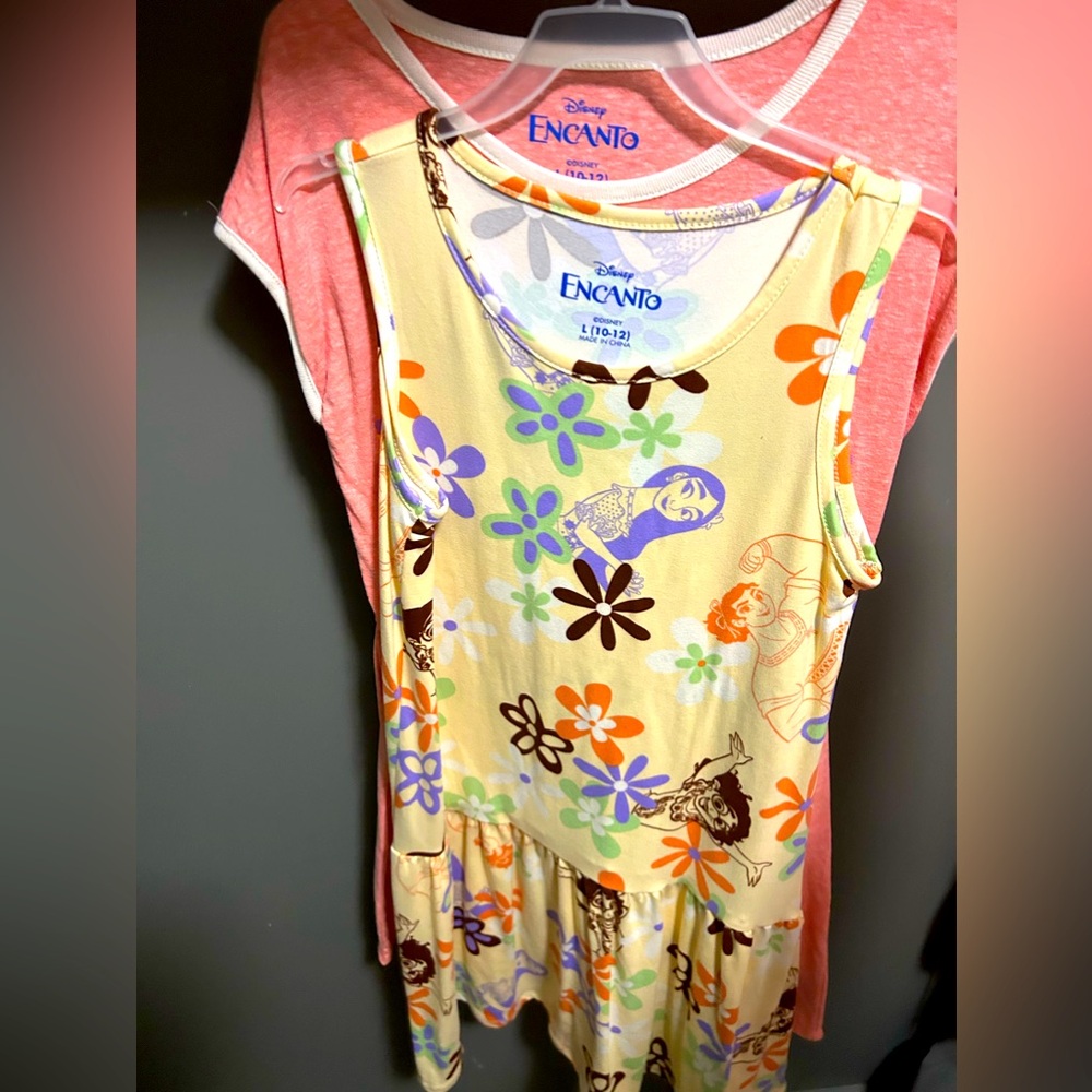 Disney Encanto dresses. Two of them